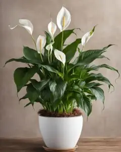Peace lily indoor plant