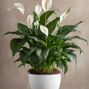 Peace lily indoor plant